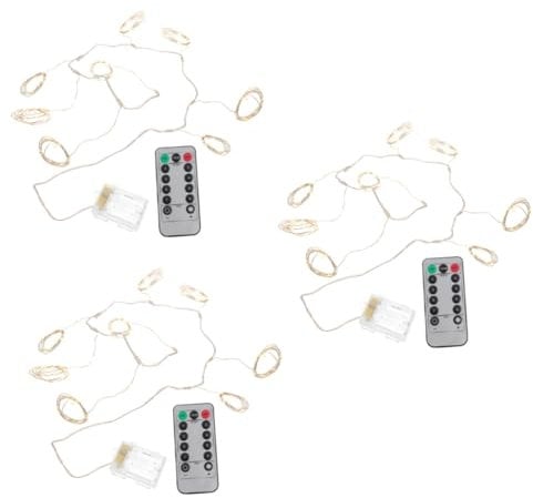 DOITOOL 3 Sätze Regenschirm Lichterketten Außendekoration Outdoor-Dekor outdoor beleuchtung outdoor leuchte hängendes Zeltlicht Zelt lichtleiste Strand Laternenpfahl Kabel Zelt Lichter