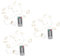 DOITOOL 3 Sätze Regenschirm Lichterketten Außendekoration Outdoor-Dekor outdoor beleuchtung outdoor leuchte hängendes Zeltlicht Zelt lichtleiste Strand Laternenpfahl Kabel Zelt Lichter