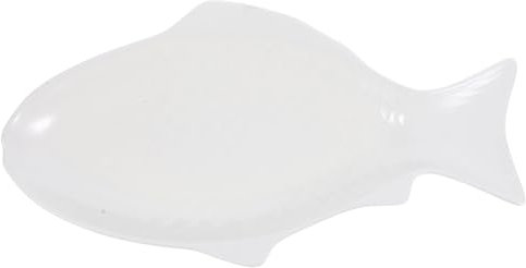 PHENOFICE Ceramic Fish Serving Platter 15 Inch Fish-Shaped Steamed Plate for Seafood Appetizers Elegant Home Party Food Tray