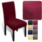 Melody Stuhl bezug stuhlhussen hussen Chair Covers Stuhlüberzug weich aus elastischem Material, Universalgröße für Esszimmer- und Schwingstühle (Bordeaux, 6er-Pack)