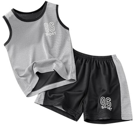 Kurzarmanzug für Jungen, Sommer, schnell trocknender Sportanzug für Mädchen, Basketball-T-Shirt + Shorts, Fußballanzug, 2 Sets Christmas Bekleidung Damen