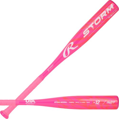 Rawlings | Storm T-Ball Bat | 25-inch | -12 | Pink
