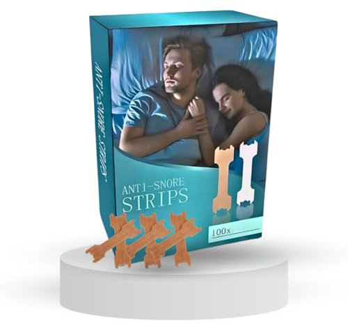 Tiras Nasales Antironquidos,100 Unidades para Respiración Inmediata y Sueño Reparador – Dormir sin interrupcion, Alivio Rápido para la Obstrucción Nasal, ejercicio sin molestia.