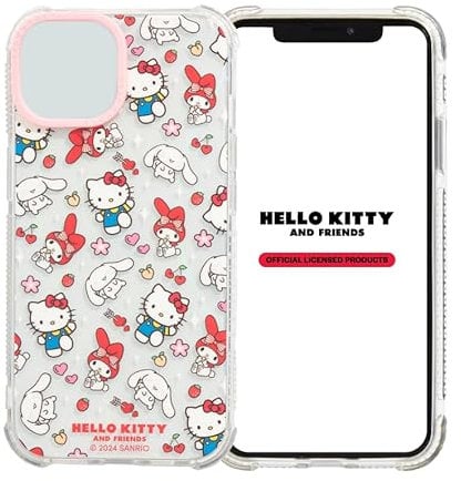 Skinnydip Hello Kitty & Friends - Case for iPhone 16 Pro Max Cover Stylish & Shockproof Cartoon Cover, Slim & Lightweight, Anti-Slip Cute Protective Case Gift for Girls Compatible with iPhone