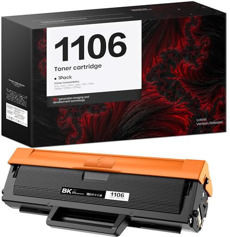 iNKPAD Toner 106A W1106A Kompatible für HP106A für Laser 107w MFP135wg 137fwg 135w 137fnw 135a 107a 107r 135r Druckerpatrone(1 Schwarz)