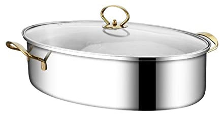 Stock Pot, Oval Large Household Fish, Chopped Pepper, Fish Head, No Stove Set, Dinner Pot Casserole