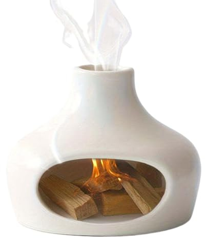 Soporte de Quemador de Incienso de cerámica, Soporte para Varillas de Madera, quemadores de Incienso Hechos a Mano, Cuenco de Chimenea, decoración del hogar para Limpieza energética para Yoga