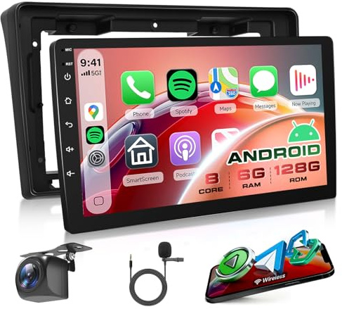 8 Core 6G+128G Android Autoradio für FIAT Ducato 3/Peugeot Boxer 2/Citroen Jumper 2 2006-2022 Wireless Carplay Android Auto Navi WIFI 360° Panorama 9 Zoll Radio Bluetooth FM/RDS/DSP/SWC Rückfahrkamera