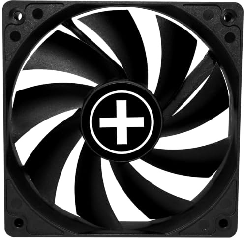Xilence XPF120.B.PWM 120mm leiser Gehäuselüfter, 4PIN, einfacher Einbau, 340mm Kabellänge, Hydro Bearing, mit PWM-Funktion, Radiator ready, effizienter& kühlender Airflow Office/Server PC/Gaming PC