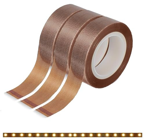 3 Rollen Verdunkelungsband LED Streifen, Light Dimming Tape Aufkleber | 1,5cm x 10m selbstklebend LED Streifen Abdeckung für LED Strip TV Hintergrundbeleuchtung Küche Schlafzimmer Deko Braun