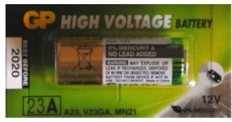 GP Batteries 23A L1028 LRV08 12v Alkaline Battery [1-Pack]