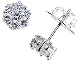 Giorgio Martello Milano Ohrstecker Blüte In Verschiedenen Größen, Silber 925 Silber, Ca. Ø 6Mm 925 Sterling Silber