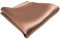 TigerTie gewebtes Designer Satin Seideneinstecktuch in goldbraun Uni einfarbig - Pochette 30 x 30 cm - Einstecktuch 100% reine Seide