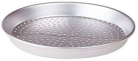 Agnelli Töpfe Tortiera Tonda perforiert, 32 cm, Aluminium-Legierung 3003, Silber