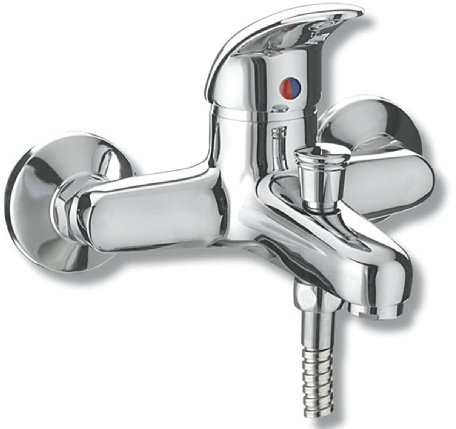 Grifo Mezclador Exterior con Inversor para Baño y Ducha, Cromado