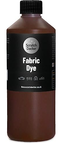 Medium Brown Fabric Dye | Permanent Fabric Paint for Upholstery, Furniture, Sofas, Clothes, Canvas