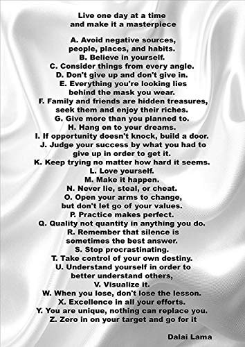 BBPosters Motivationsposter - Motivierende Zitate und Sprüche, A4 210 x 297 mm, Ungerahmt, Wohnzimmer Dekoration