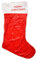 SHATCHI, Jumbo, Weihnachtsstrumpf, Dekoration, 88 cm lang, Samt, rot/weiß