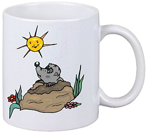 Tasse de Café Tasse à Thé … Coffee Mug Coupe marmotte série de film DVD film série DVD Hauteur 9 cm de Diamètre 8 cm Volume 330 ml Le pour leur Partenaire - Collègue - Amis