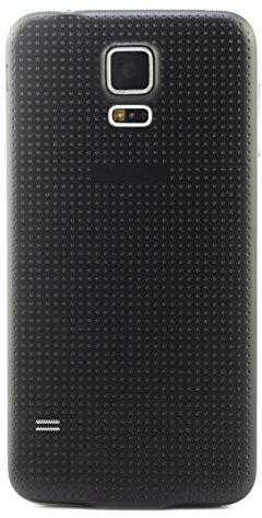 CXMALL Samsung Galaxy S5 Replacement Back Cover, Plain Plastic Housing Battery Back Cover Case for Samsung Galaxy S5 i9600 (Black)