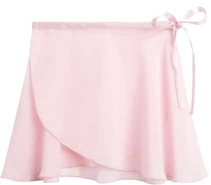Stelle Ballet Skirt Women Chiffon Wrap Skirt Dance Skirts(Ballet Pink,S)