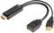 CABLEDECONN Câble HDMI vers DisplayPort DP, HDMI 3840x2160 UHD 4K Mâle vers DisplayPort DP Femelle avec convertisseur USB pour moniteurs d'ordinateurs de Bureau 15CM