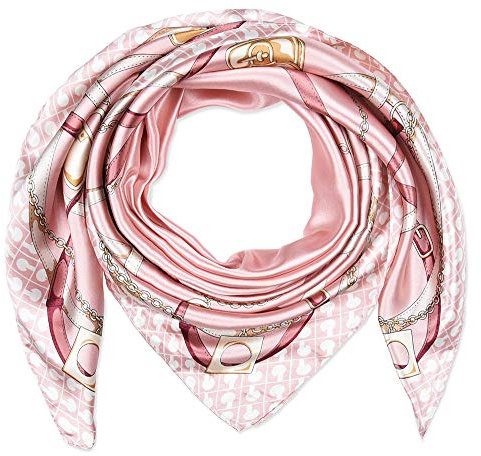 corciova Foulard pour femme, 452 Chaînes et ceinture rose pâle, L