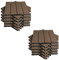 EUGAD Baldosas de Terraza, Suelo WPC de Balcón, Juego 22x Baldosas Madera Exterior para Jardin Patio Piscina, Resistente y Impermeable, 30x30 cm, Marrón