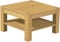 B.R.A.S.I.L.-Möbel Brasilmöbel Couchtisch Rio Kanto 73x73 cm Eiche hell mit Ablage Wohnzimmertisch Holz Tisch Pinie Massivholz Stubentisch Beistelltisch Echtholz Größe und Farbe wählbar
