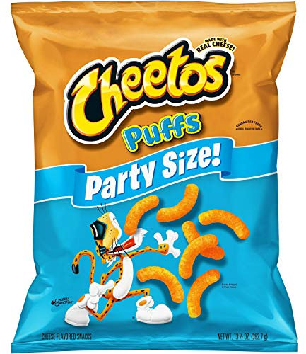 YYST Cheetos Puffs Cheese Flavored Snacks, Party Size!, 13.5 Ounce