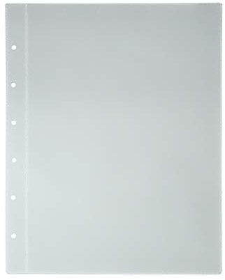 15x Stammbuchhüllen DIN A5 (Innenmaß 148x210mm | Außenmaß 169x216mm) Milchig-Transparente Klarsichthüllen mit 6-Fach Lochung für Stammbücher