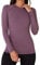 TCA Thermounterwäsche Damen Extra Warm - Thermo Unterwäsche für Sport - Thermoshirt Funktionsshirt Langarm - Kompressions Laufoberteil - Lila, XS