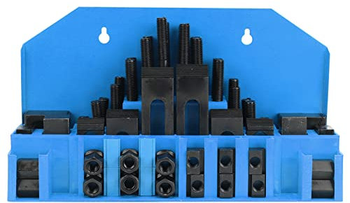 58Pcs T-Slot Clamp Kit, Hardened Combined Press Plate for Lathe Milling Machine M10