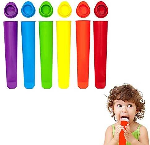 HIOD 6 Stücke Silikon EIS Am Stiel Maker Sommer EIS Stick Form Lolly Form DIY Küchenwerkzeug