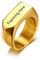 Glooraca Ring 丨Gravierter Namensring 丨Individueller Ring 丨Personalisierter Ring 丨Ring für Männer Frauen (GOLD)