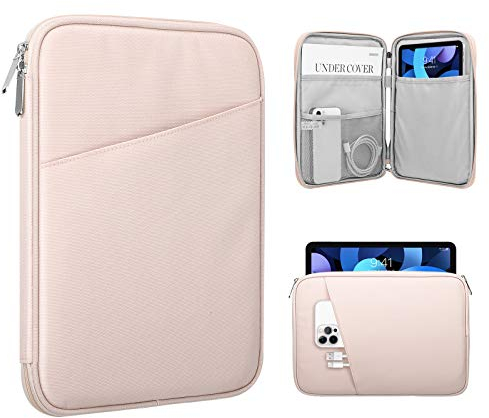 TiMOVO 8-9 Inch Tablet Case Compatible with iPad Mini 6, iPad Mini 5/4/3/2/1, Galaxy Tab A7 Lite 8.7/Tab A 8.0/Tab A 8.4, Sleeve Protective Case with Small Pocket, Pink Glitter