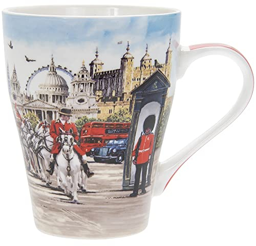 The Leonardo Collection LP33966 London Collage Mug, Fine China, Boxed