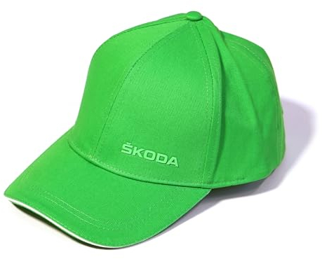 Skoda 000084300AN Baseballcap Basecap Mütze Cap Baumwolle Kappe Logo, grün