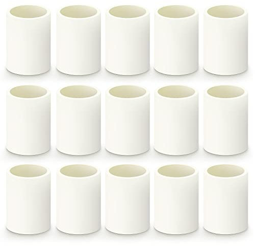 ERGAOBOY 15 pièces 25mm Raccords de connecteur de tuyau droit en PVC blanc, adaptateur de tuyau d'eau de couplage