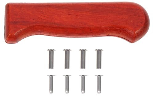 HEMOTON Knife Screw Handle for Kitchen Knife Handle Wood Cutter Repair Handle Chef's Knife Replacement for Accessories for Making DIY Knives Knife Handle Replacement Finished Knife Handles