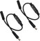 POFET 2PCS 12V LED Strip Lights Dimmer Low-Profile Inline DC Male to Female Mini Single Color LED Dimming Controller