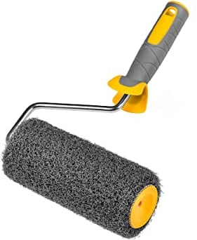 HARDY WORKING TOOLS Roller für Spachtelmassen 25 cm mit Stiel - Rollspachtel-Walze Putzwalze - Spezialwalze für Spachtelmasse - zum Auftragen von Spachtelmasse und Rollputz