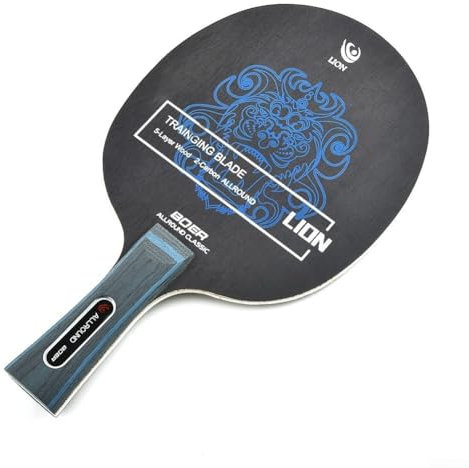 Zoegneer Tischtennisschläger Klinge Tischtennisschläger Basis für Ping Pong Schläger für Ping Pong Set für drinnen und draußen spielen (lang)