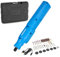 NEIKO 10581A Kit d'outils rotatifs sans fil, 46 pièces de stylo de gravure électrique 3,6 V, mini meuleuse rechargeable à pince de 0,3 cm, mini ponceuse manuelle, kit d'accessoires rotatifs