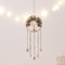 Sonnenfänger Kristall Windspiel, Kristallanhänger Stern Regenbogen Reifen Aesthetic Kristalle Anhänger, Fensterdeko ​Ornament kristalkugel Hängend für Zimmer Garten Dekoration Liebesanhänger