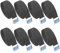 Set 8 Cinghie Tensione 2m, Ancoraggio con Fibbia Serraggio, Regolabili Cricchetto, Fissaggio Portabici, Auto, Bici, Carrello, Moto, Bagaglio (Grigio)