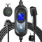 EV Charger Type 2 to 3 Pin 8M, 6/8/10/13A Adjustable, 12 Hours Delay Timer, Touch Control, IP67 Waterproof, 3.3kW Electric Ev Charger, EV Charger Cable Type 2 to 3 Pin Plug with Cable Bag