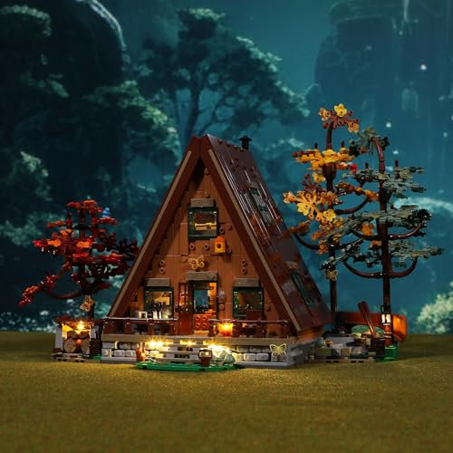 BRIKSMAX Led Licht für Lego Finnhütte(Upgrade-Version) 21338 - Compatible with Lego Ideas Bausteinen Modell - Ohne Lego Set