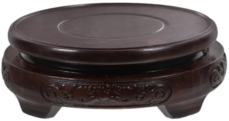 Levemolo Wood Stand Coffee for Mini Flowerpot and Vase Display | Teapot Display Base, Elegant Design with Sophistication and Charm, Protects Hands from Scratches