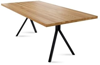 58 aufm Kessel Esstisch Daisey 10 220x77x100 Esszimmertisch Massivholz Wildeiche